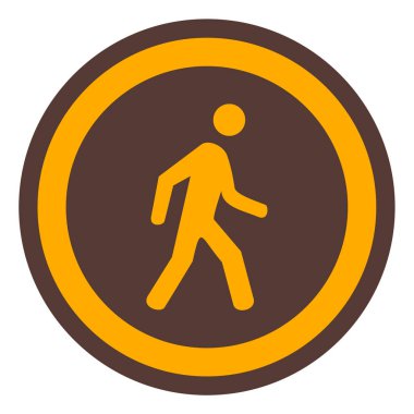 Yol simgesi, vektör illüstrasyonu