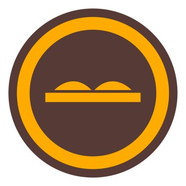 Yol işareti simgesinin vektör illüstrasyonu