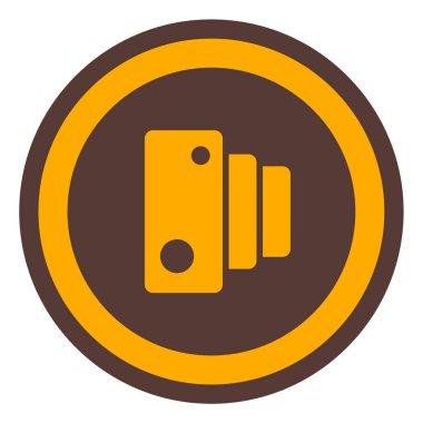 Yol işareti simgesinin vektör illüstrasyonu