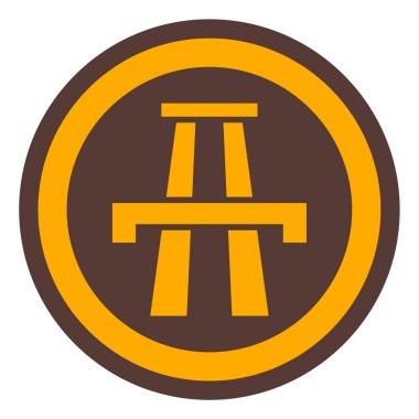 Bir yol işaretinin vektör illüstrasyonu