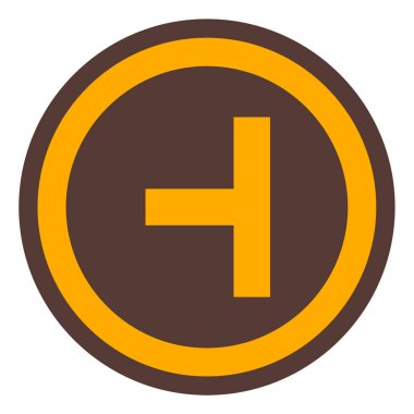 Yol işareti simgesinin vektör illüstrasyonu