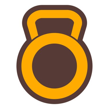 kettlebell. Web simgesi basit illüstrasyon