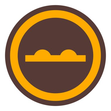 Sarı ve altın renkli bir ikonun vektör çizimi