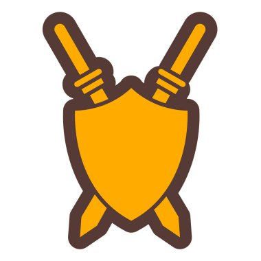 Kalkan. Web simgesi basit tasarım