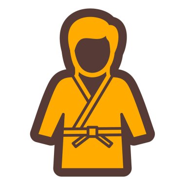 İşçi. Web simgesi basit illüstrasyon