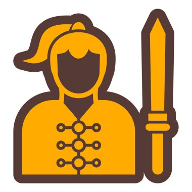 İşçi. Web simgesi basit illüstrasyon