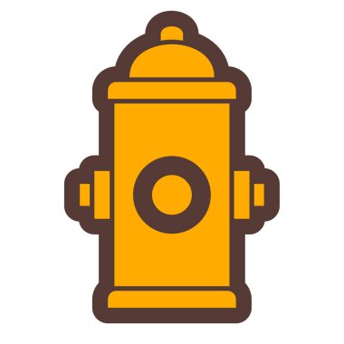 fire hydrant icon. simple illustration of gas extinguisher vector icons for web design isolated on white background