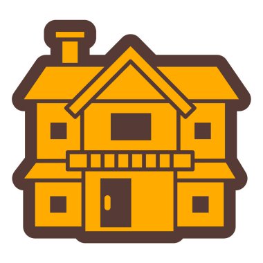 Ev. Web simgesi basit illüstrasyon