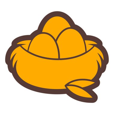 Tek bir sarı ve turuncu limonun vektör çizimi