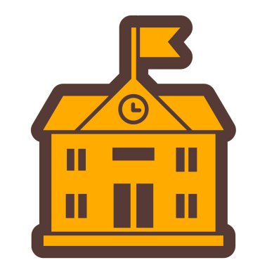 Ev. Web simgesi basit illüstrasyon