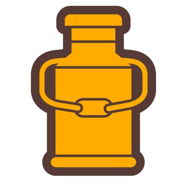 Bira şişesi ikonu. Web tasarımı için su kavanozu vektör simgelerinin özet çizimi