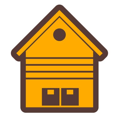 Ev. Web simgesi basit illüstrasyon