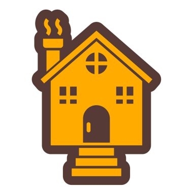 Ev. Web simgesi basit illüstrasyon