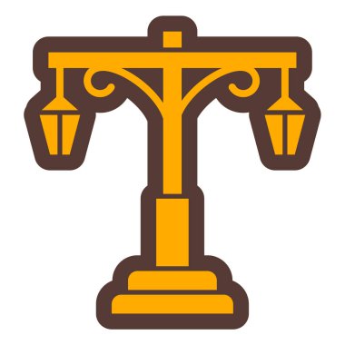 Hukuk. Web simgesi basit illüstrasyon