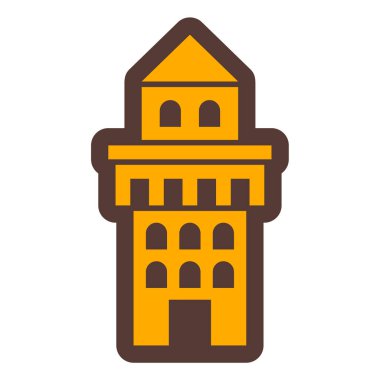 Bina. Web simgesi basit tasarım