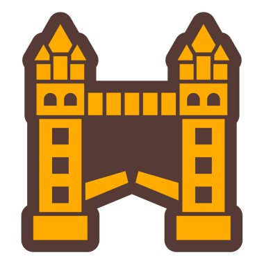 Kale kulesi. Basit resimleme