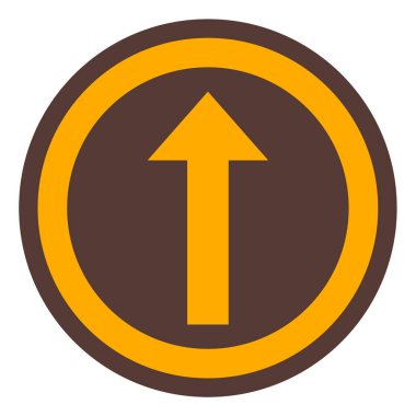 Yol simgesi, vektör illüstrasyonu