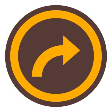 Eğilim biçimi izole edilmiş arkaplanda ok simgesi