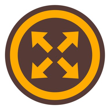 Eğilim biçimi izole edilmiş arkaplanda ok simgesi