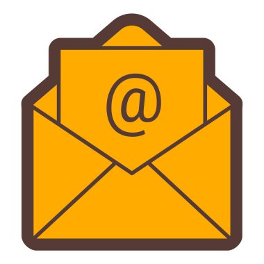 Mektup. Web simgesi basit illüstrasyon