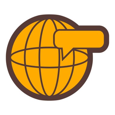 küresel ağ. Basit resimleme