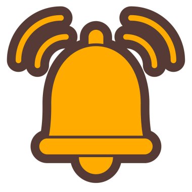 Zil. Web simgesi basit illüstrasyon