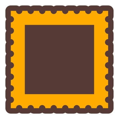 Bir dikdörtgen pulunun vektör çizimi