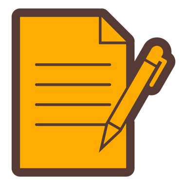 Belge. Web simgesi basit illüstrasyon