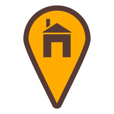 konum pin simgesi vektör illüstrasyonu