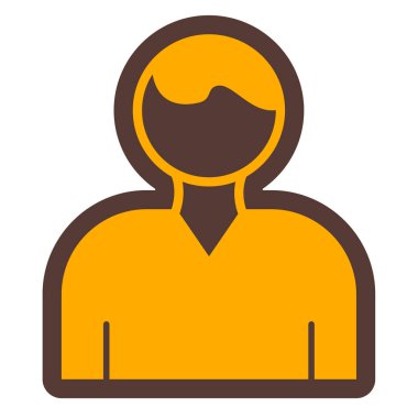 avatar. Web simgesi basit illüstrasyon