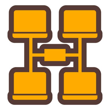 hiyerarşi. Web simgesi basit illüstrasyon