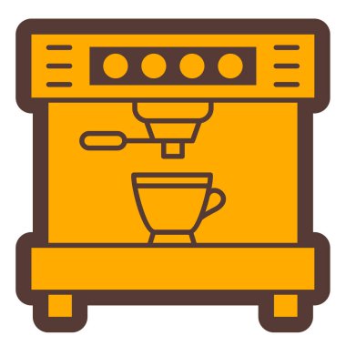 Kahve makinesi. Web simgesi