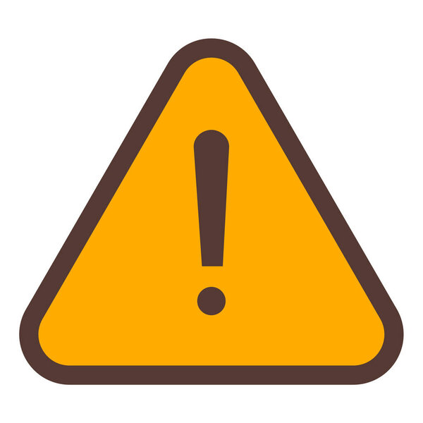 warning sign icon, vector illustration