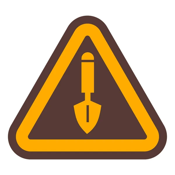 Warning Sign Simple Illustration — Stock Vector