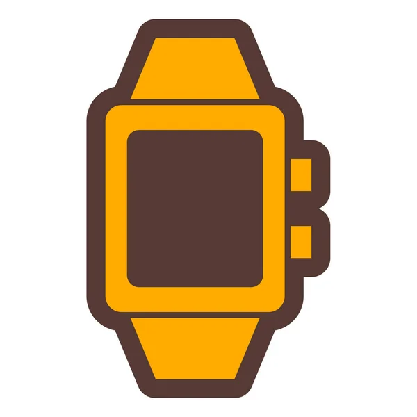 Smartwatch Icono Web Diseño Simple — Vector de stock