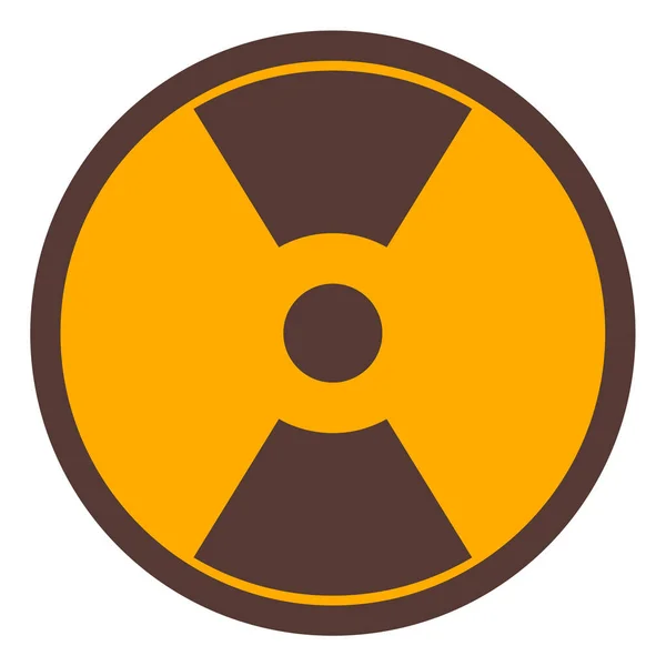 Radiation Icon Flat Design Style — Stock Vector