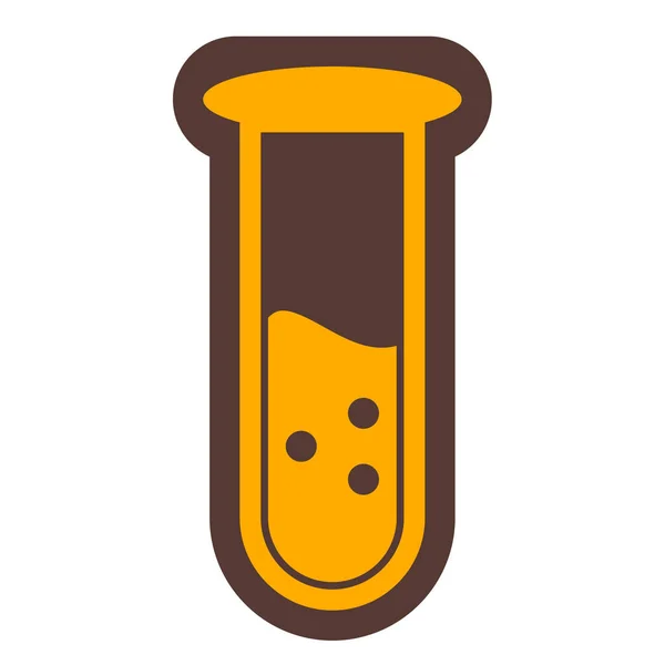 Test Tube Icon Simple Illustration Laboratory Flask Vector Icons Web — Stock Vector