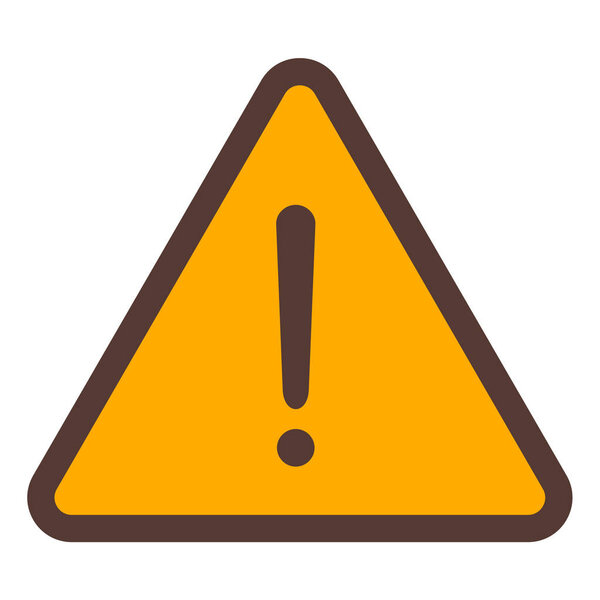 warning sign icon, vector illustration