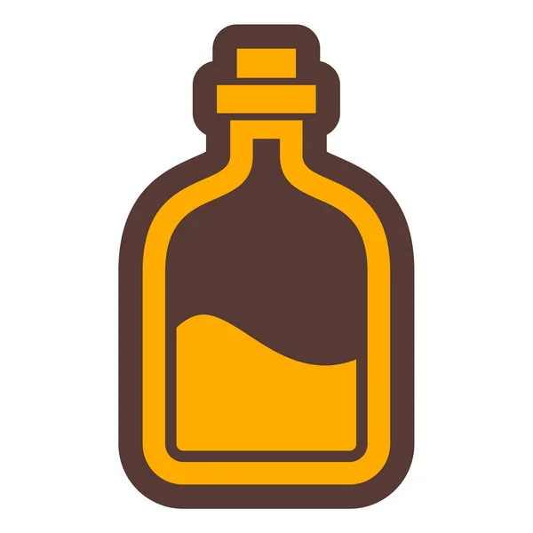 Botol Ikon Web Ilustrasi Sederhana - Stok Vektor