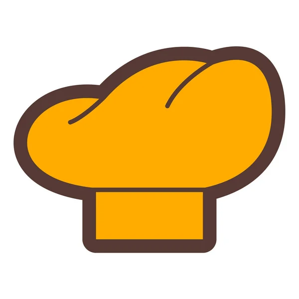 Sombrero Chef Ilustración Vectorial — Vector de stock