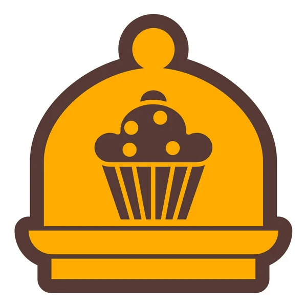 Cake Web Icon Simple Illustration — Stock Vector