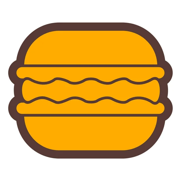 Burger Web Icon Simple Illustration — Stock Vector