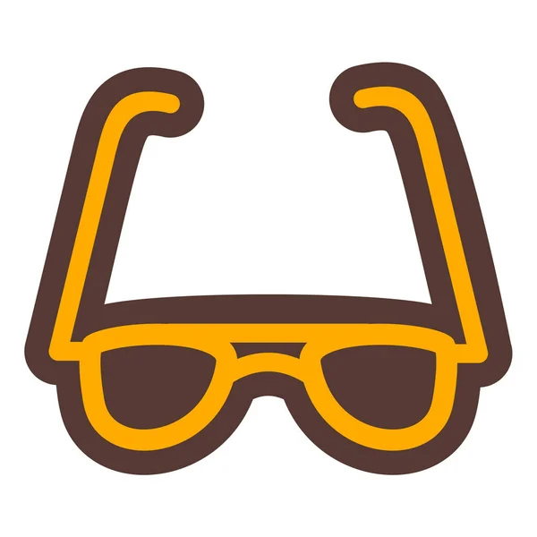 Gafas Icono Web Ilustración Simple — Archivo Imágenes Vectoriales