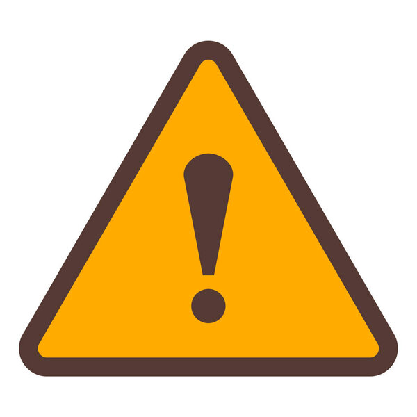 значок предупреждающего знака, векторная иллюстрация