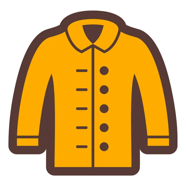 Jacke Web Symbol Einfache Illustration — Stockvektor