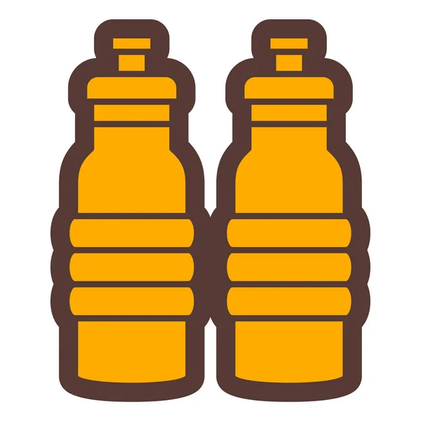 Εικονίδιο Μπουκάλι Απλή Απεικόνιση Των Εικόνων Διανυσματικών Ποτών Μπύρας Για — Διανυσματικό Αρχείο