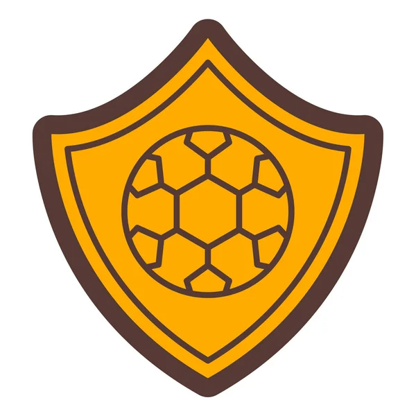 Shield Ball Soccer Sport Vector Illustration — Stockvektor