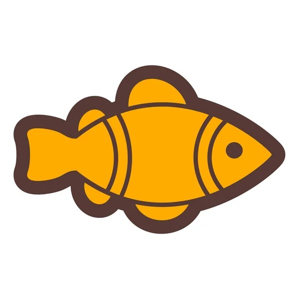 Fische Web Symbol Einfache Illustration — Stockvektor