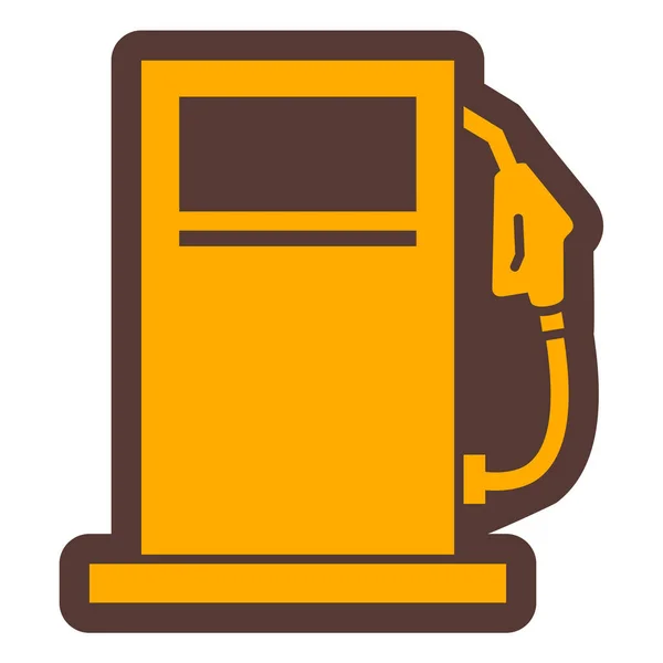 Gas Station Icon Outline Illustration Fuel Pump Vector Icons Web — Stok Vektör