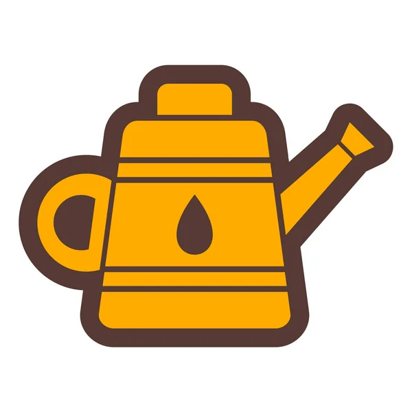 Watering Can Icon Outline Illustration Gas Kettle Vector Icons Web — Stock Vector